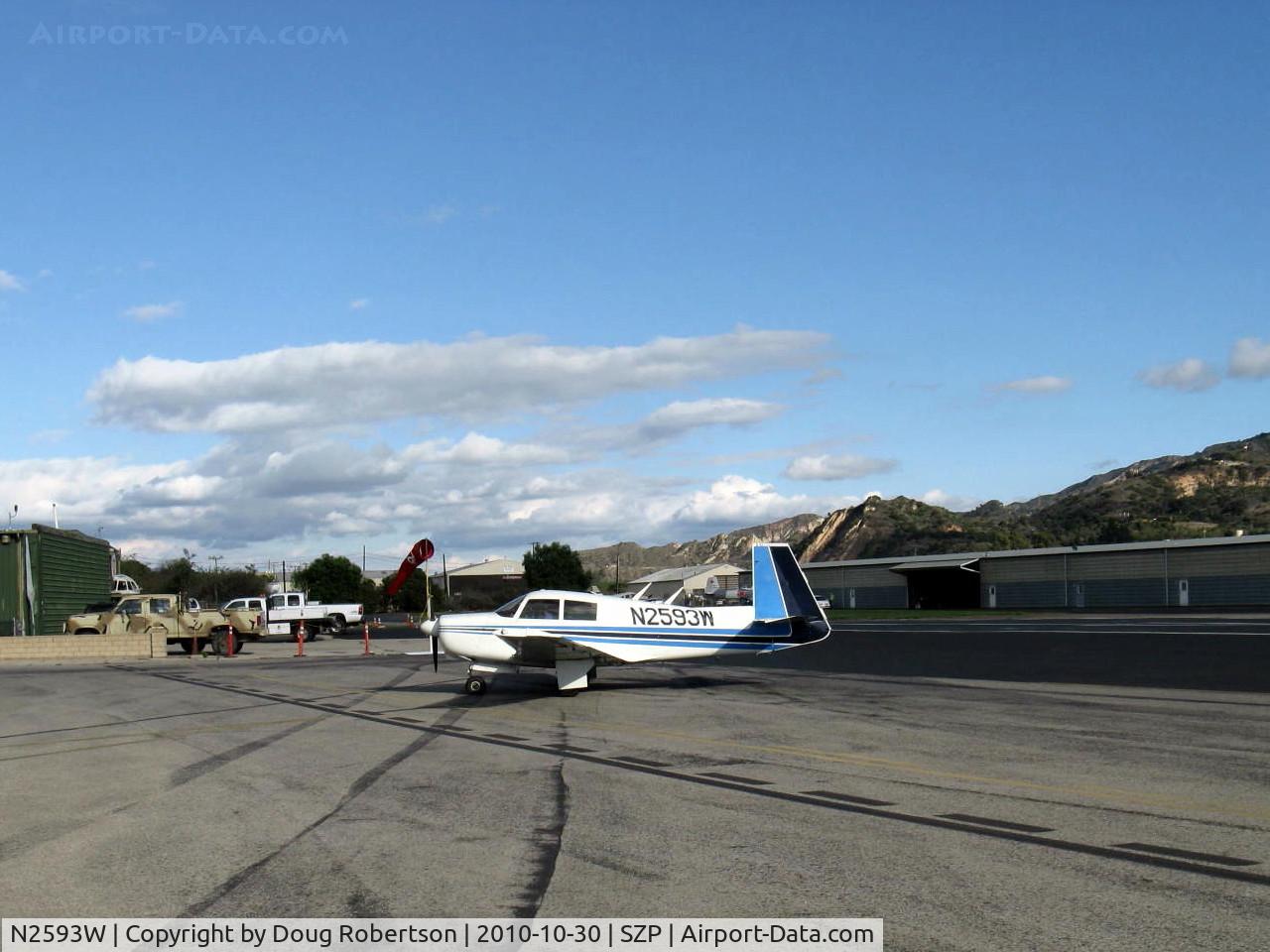 N2593W, 1965 Mooney M20C Ranger C/N 3282, 1965 Mooney M20C, Lycoming O&VO-360 180 Hp