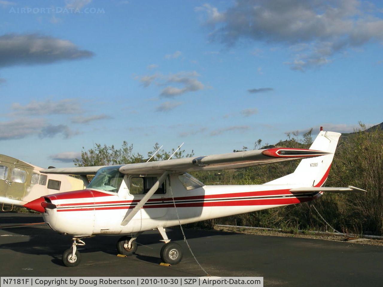 N7181F, 1966 Cessna 150F C/N 15063781, 1966 Cessna 150F, Continental O-200 100 Hp