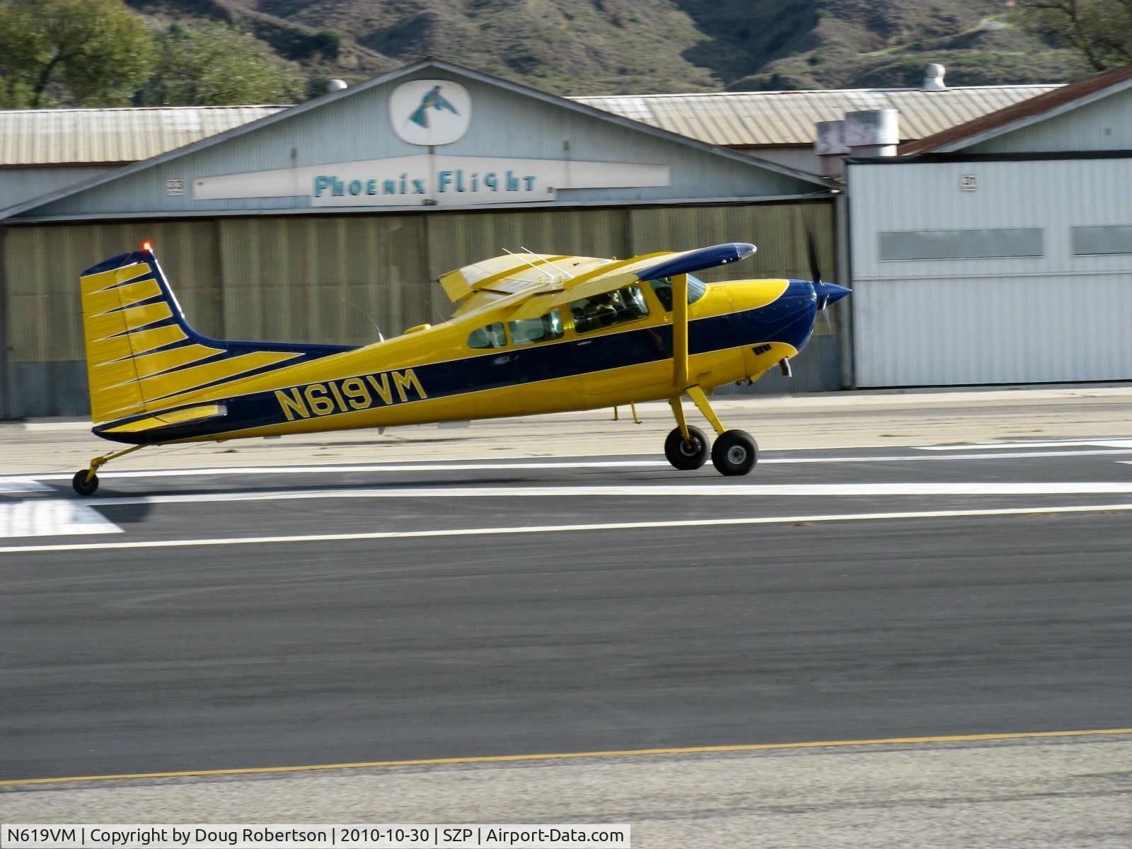 N619VM, 1981 Cessna A185F Skywagon 185 C/N 18504284, 1981 Cessna A185F SKYWAGON II, Continental IO-550-D 300 Hp, takeoff roll Rwy 22