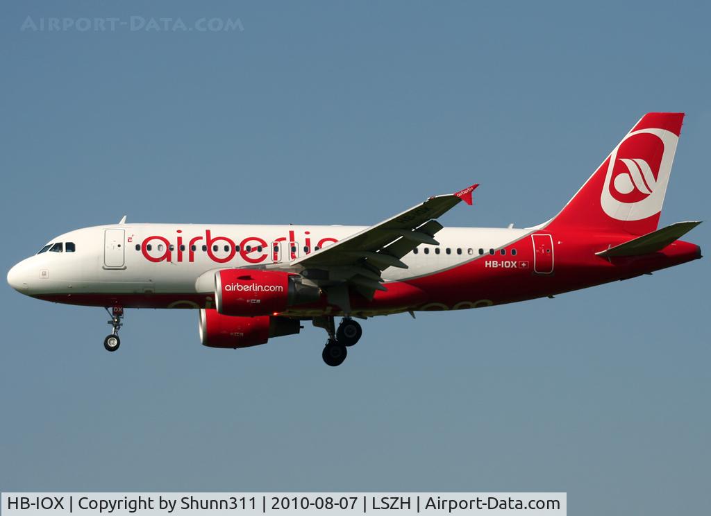 HB-IOX, 2008 Airbus A319-112 C/N 3604, Landing rwy 14
