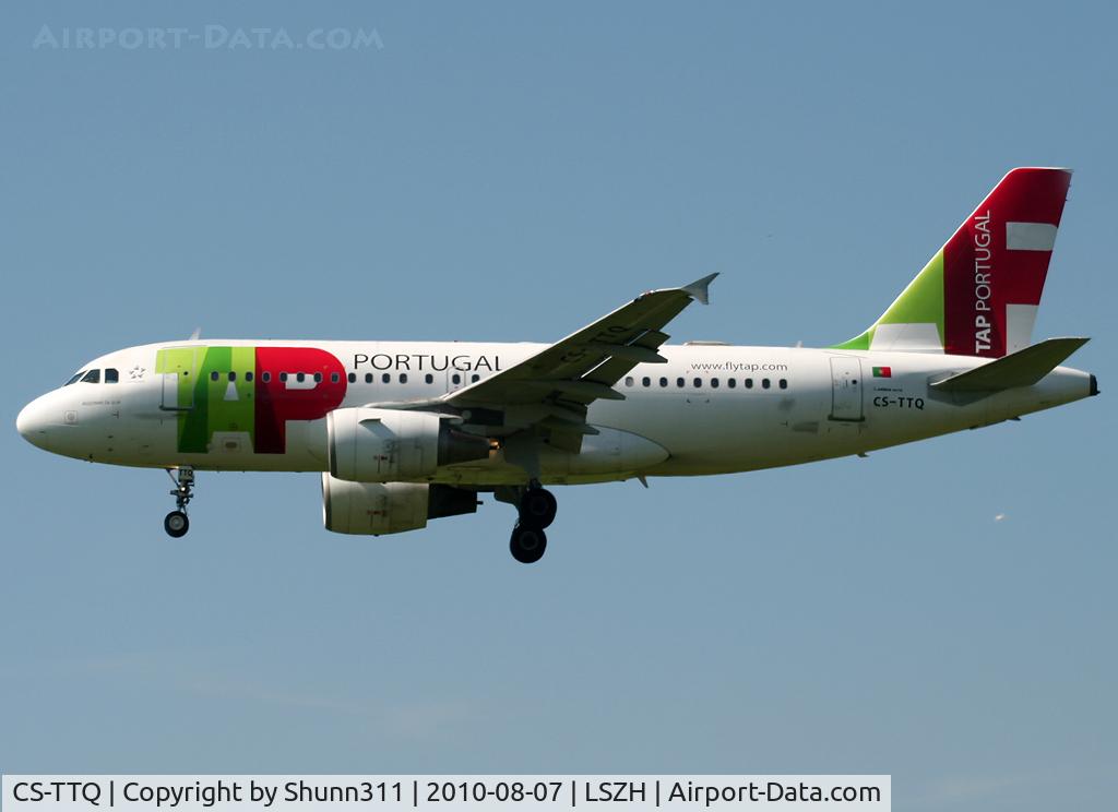 CS-TTQ, 1996 Airbus A319-111 C/N 629, Landing rwy 14