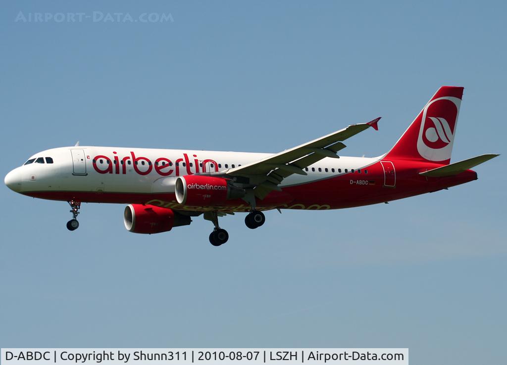 D-ABDC, 2005 Airbus A320-214 C/N 2654, Landing rwy 14