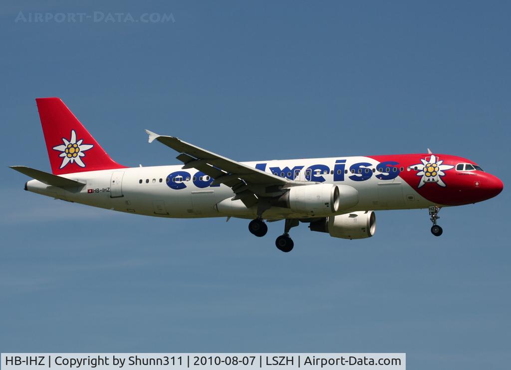 HB-IHZ, 1999 Airbus A320-214 C/N 1026, Landing rwy 14