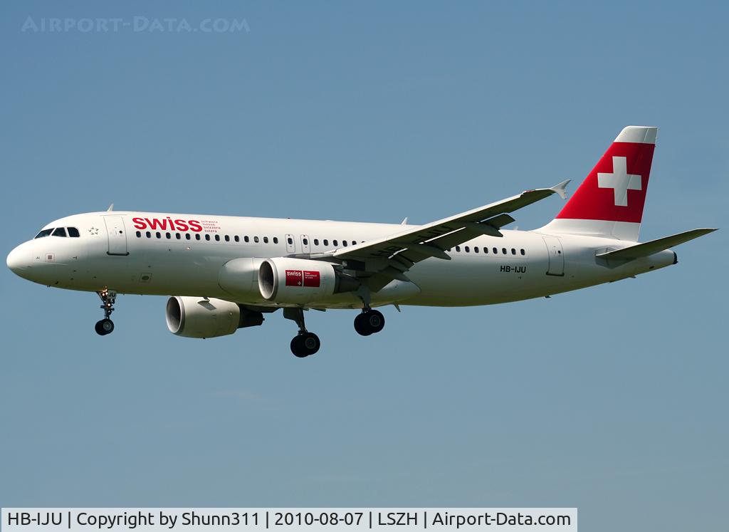 HB-IJU, 2003 Airbus A320-214 C/N 1951, Landing rwy 14