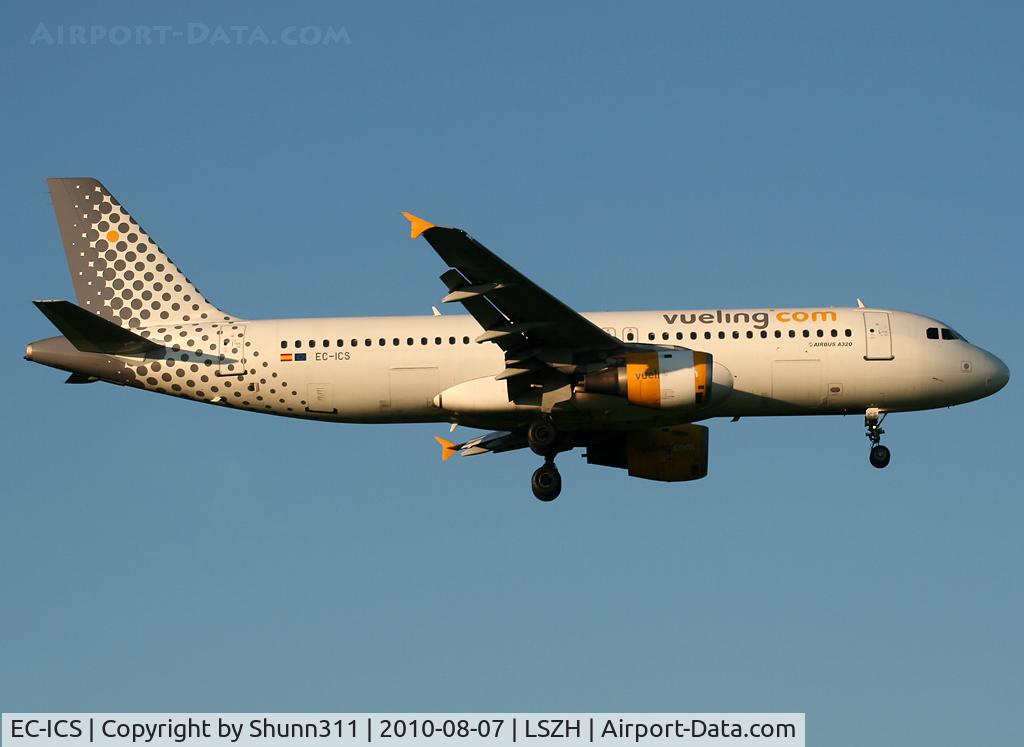 EC-ICS, 1991 Airbus A320-211 C/N 0241, Landing rwy 14