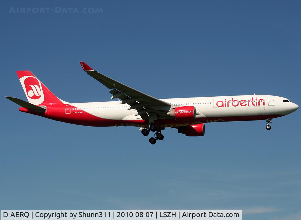 D-AERQ, 1996 Airbus A330-322 C/N 127, Landing rwy 14