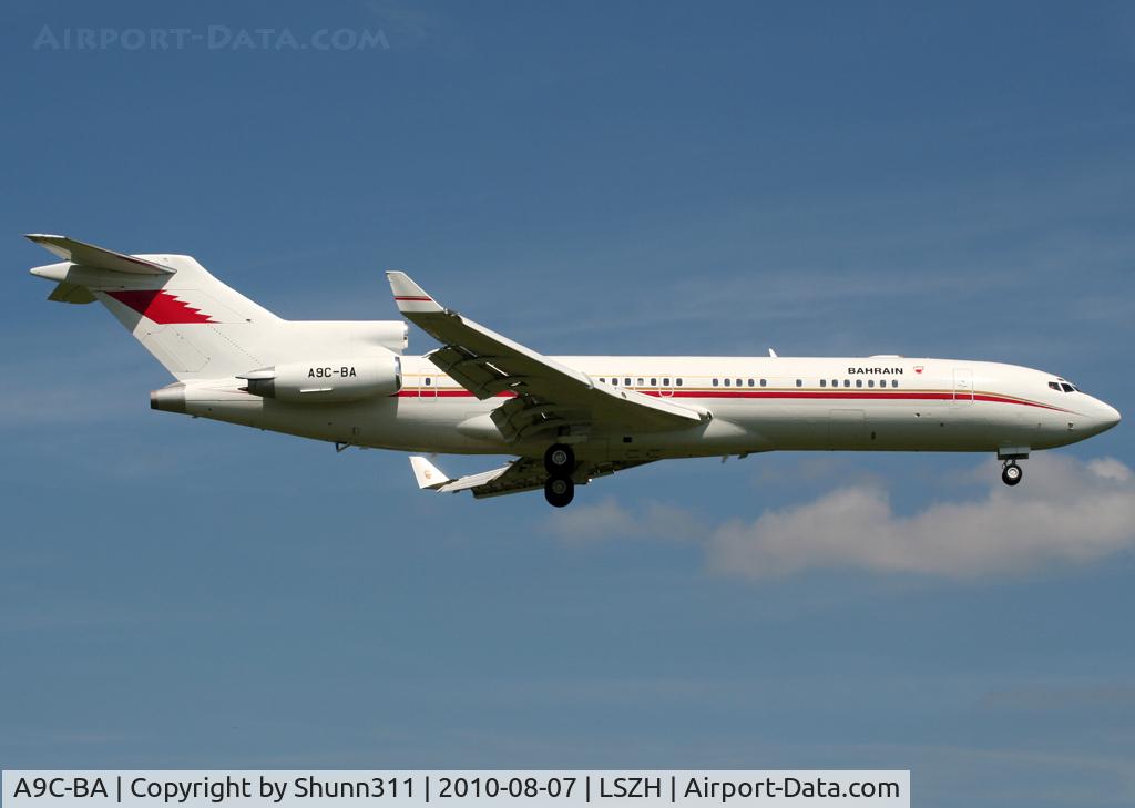 A9C-BA, 1980 Boeing 727-2M7 C/N 21824, Landing rwy 14