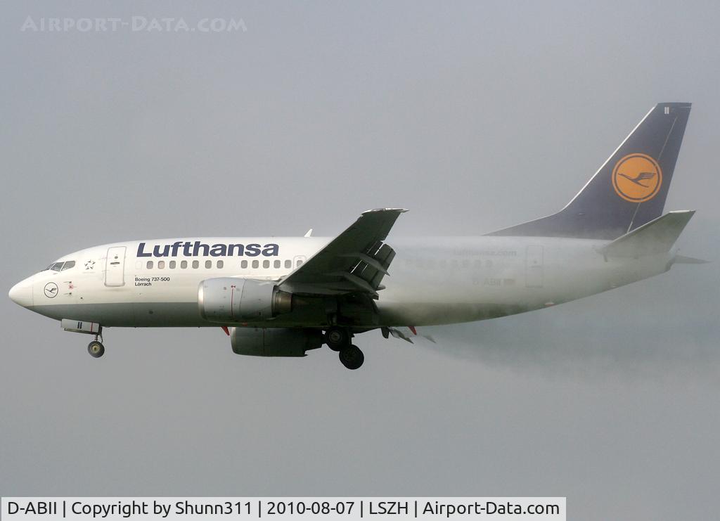 D-ABII, 1991 Boeing 737-530 C/N 24822, Landing rwy 14