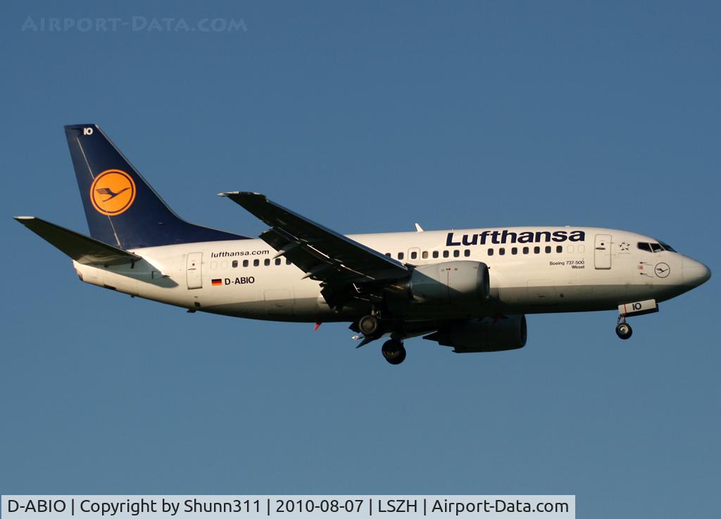 D-ABIO, 1991 Boeing 737-530 C/N 24939, Landing rwy 14