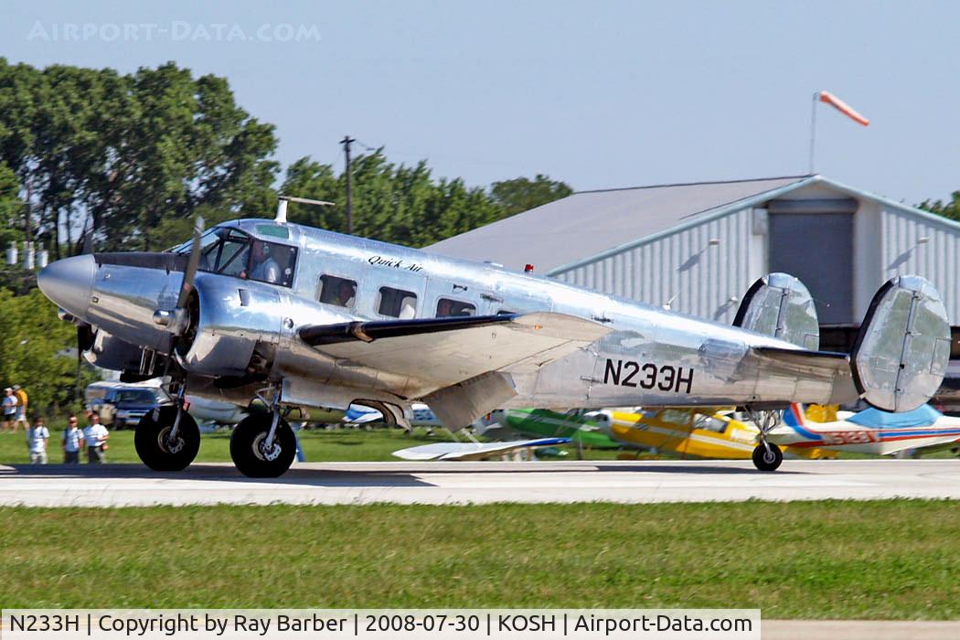 N233H, 1959 Beech G18S C/N BA-481, Beech G.18S [BA-481] Oshkosh~N 30/07/2008