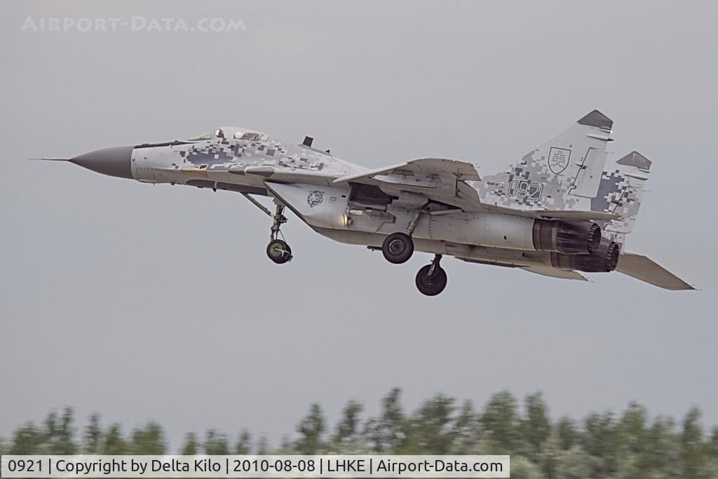 0921, Mikoyan-Gurevich MiG-29AS C/N 2960535409, Slovakia - Air Force