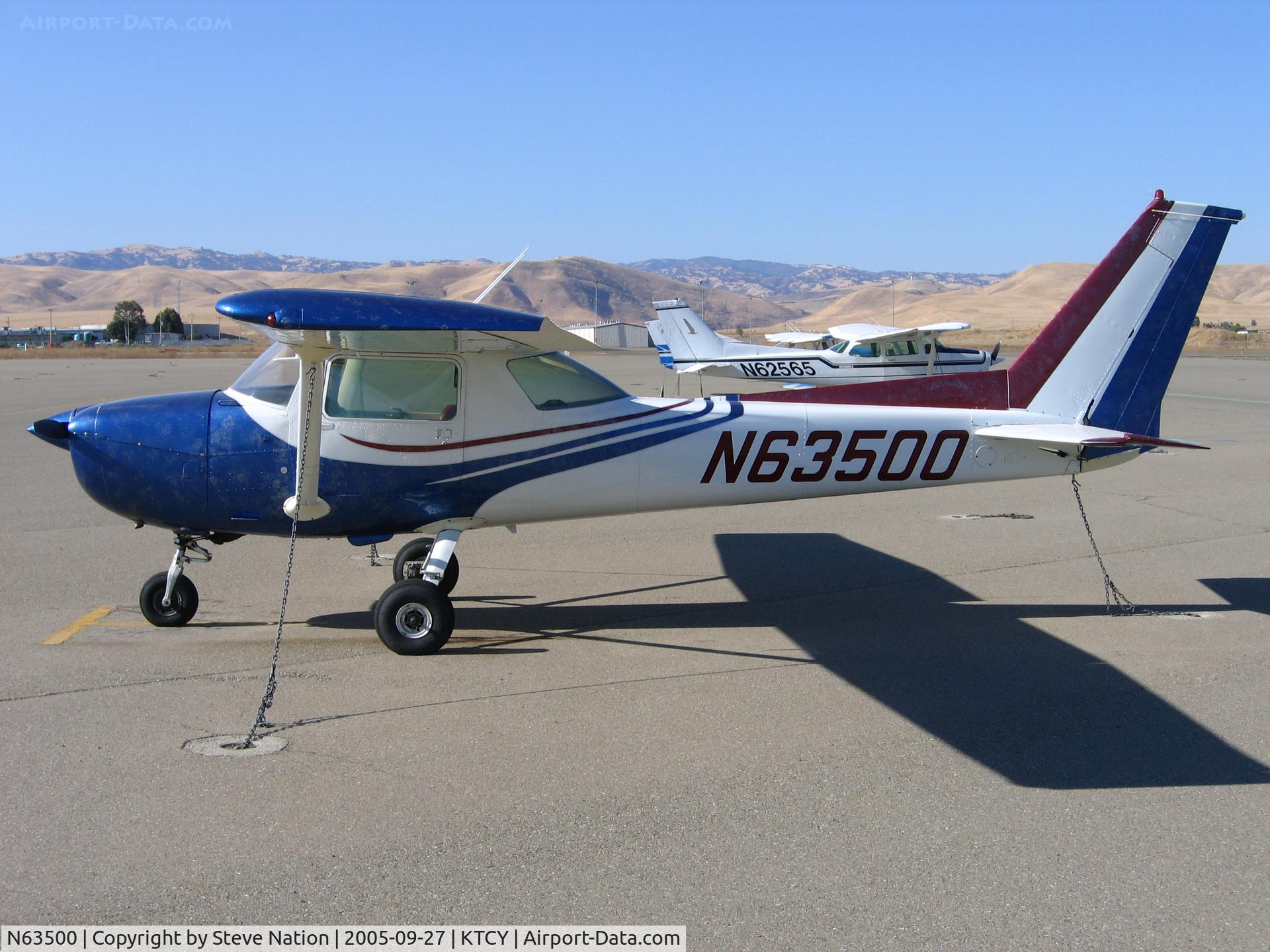 N63500, 1975 Cessna 150M C/N 15077349, 1975 Cessna 150M @ Tracy, CA home base (now registered to owner in Sacramento, CA)
