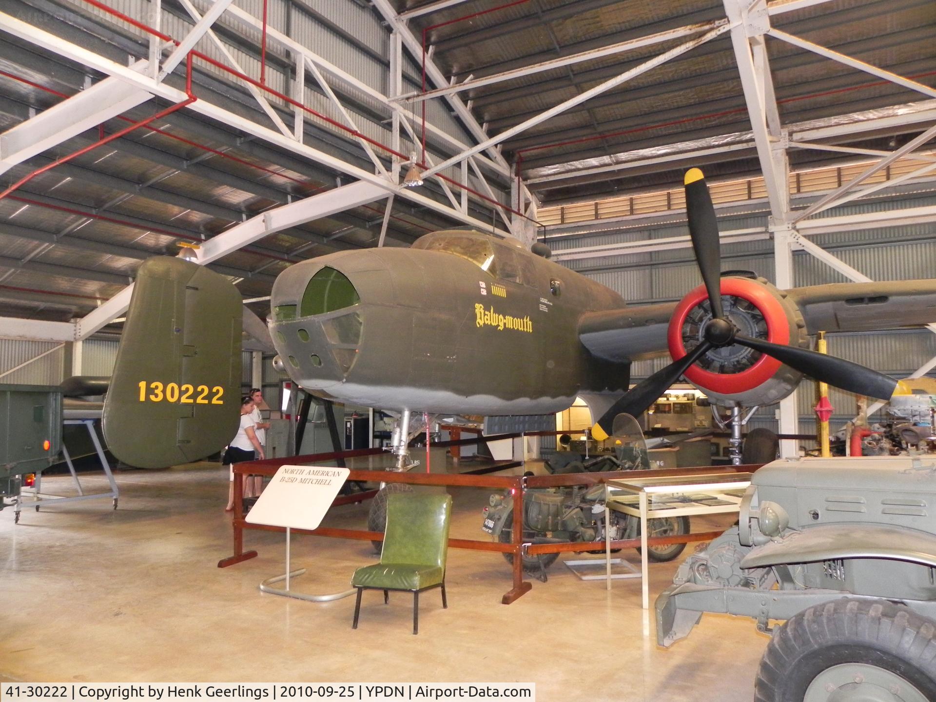 41-30222, North American B-25D Mitchell C/N 87-8387, North American B-25 Mitchell

Darwin Aviation Museum