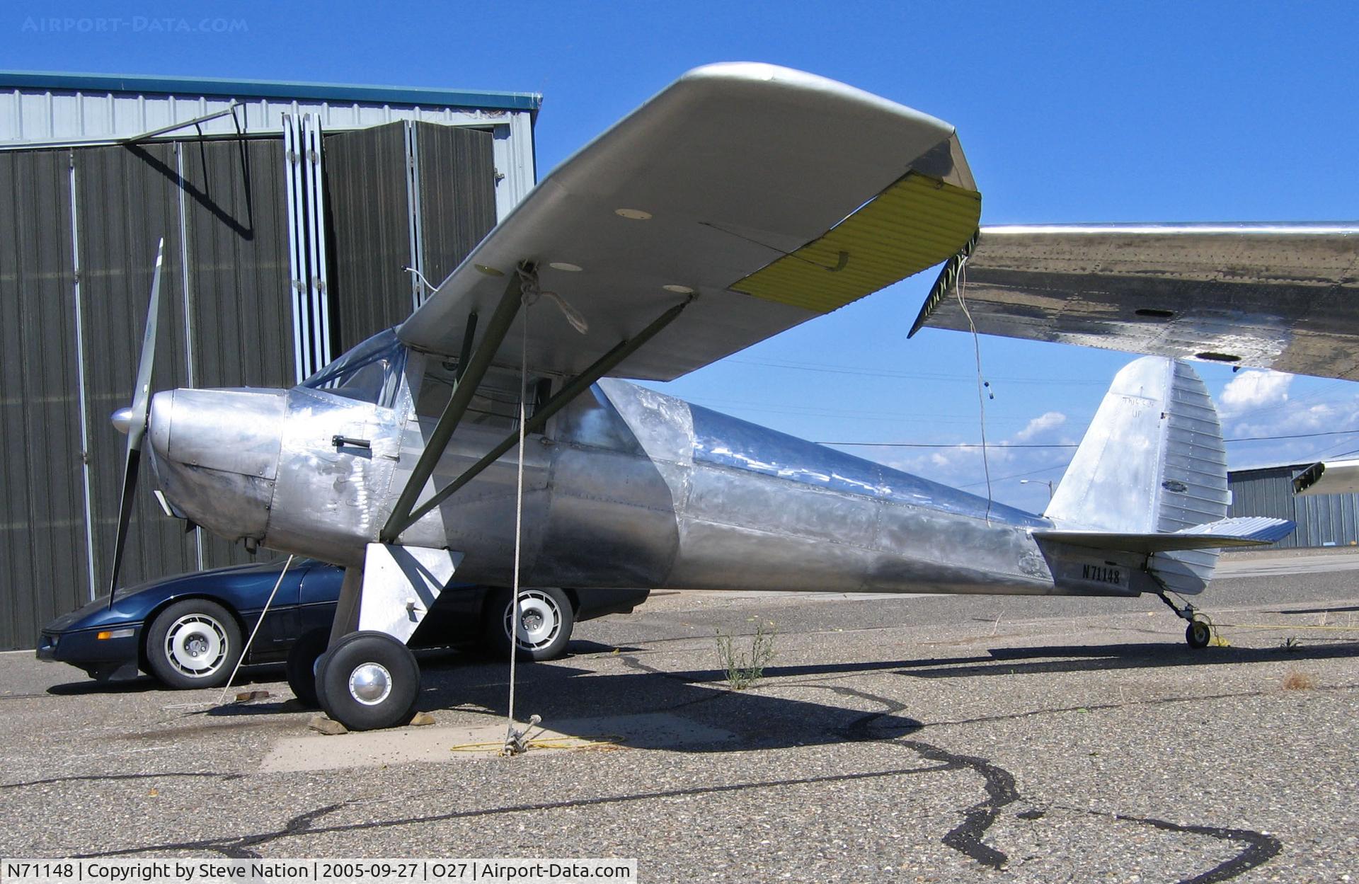 N71148, 1946 Luscombe 8A C/N 2575, 1946 Luscombe 8A @ Oakley, CA - all silver