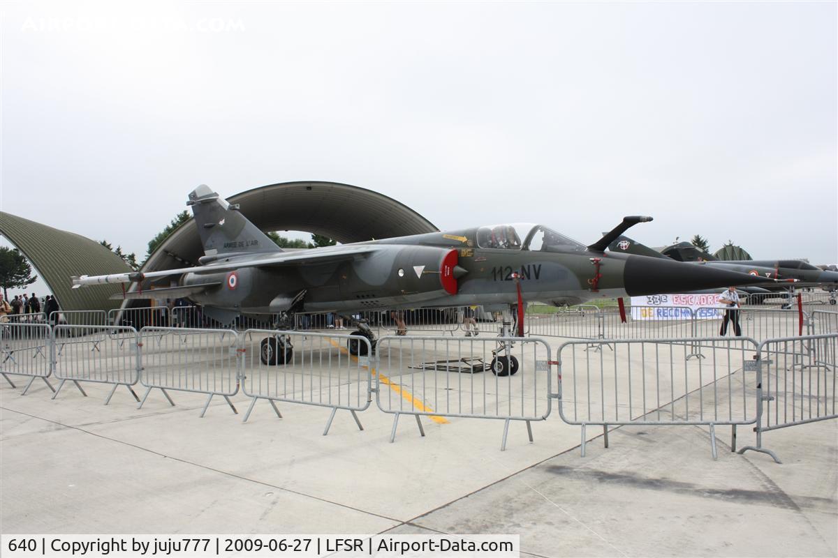 640, Dassault Mirage F.1CR C/N 640, on display at Reins airshow 2009