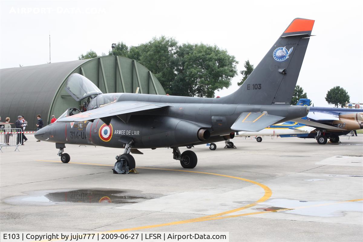 E103, Dassault-Dornier Alpha Jet E C/N E103, on display at Reins airshow 2009