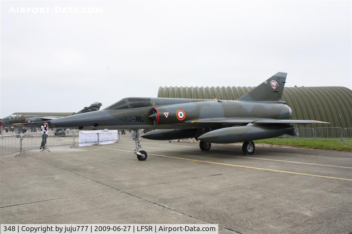 348, Dassault Mirage IIIR C/N 348, on display at Reins airshow 2009