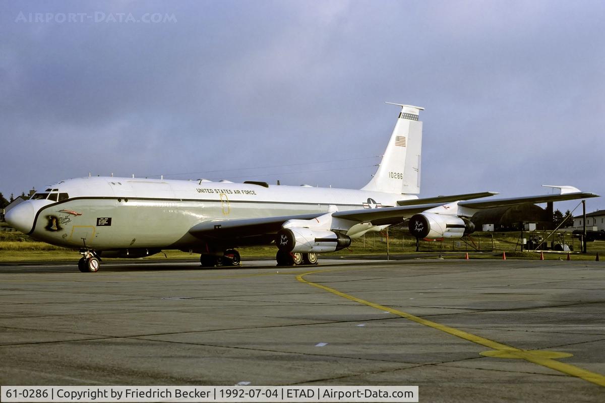 61-0286, 1961 Boeing EC-135H Stratotanker C/N 18193, static display Spangdahlem open house 1992