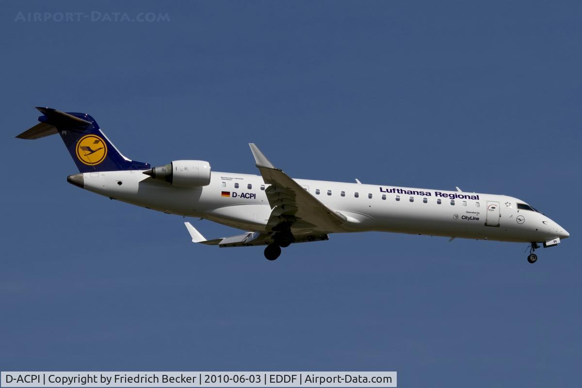 D-ACPI, 2002 Canadair CRJ-701ER (CL-600-2C10) Regional Jet C/N 10046, on final RW07R