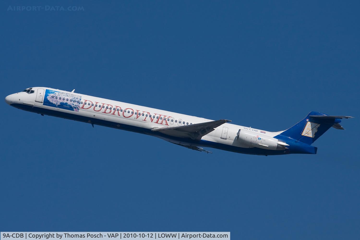 9A-CDB, 1991 McDonnell Douglas MD-83 (DC-9-83) C/N 49986, Dubrovnik Airline