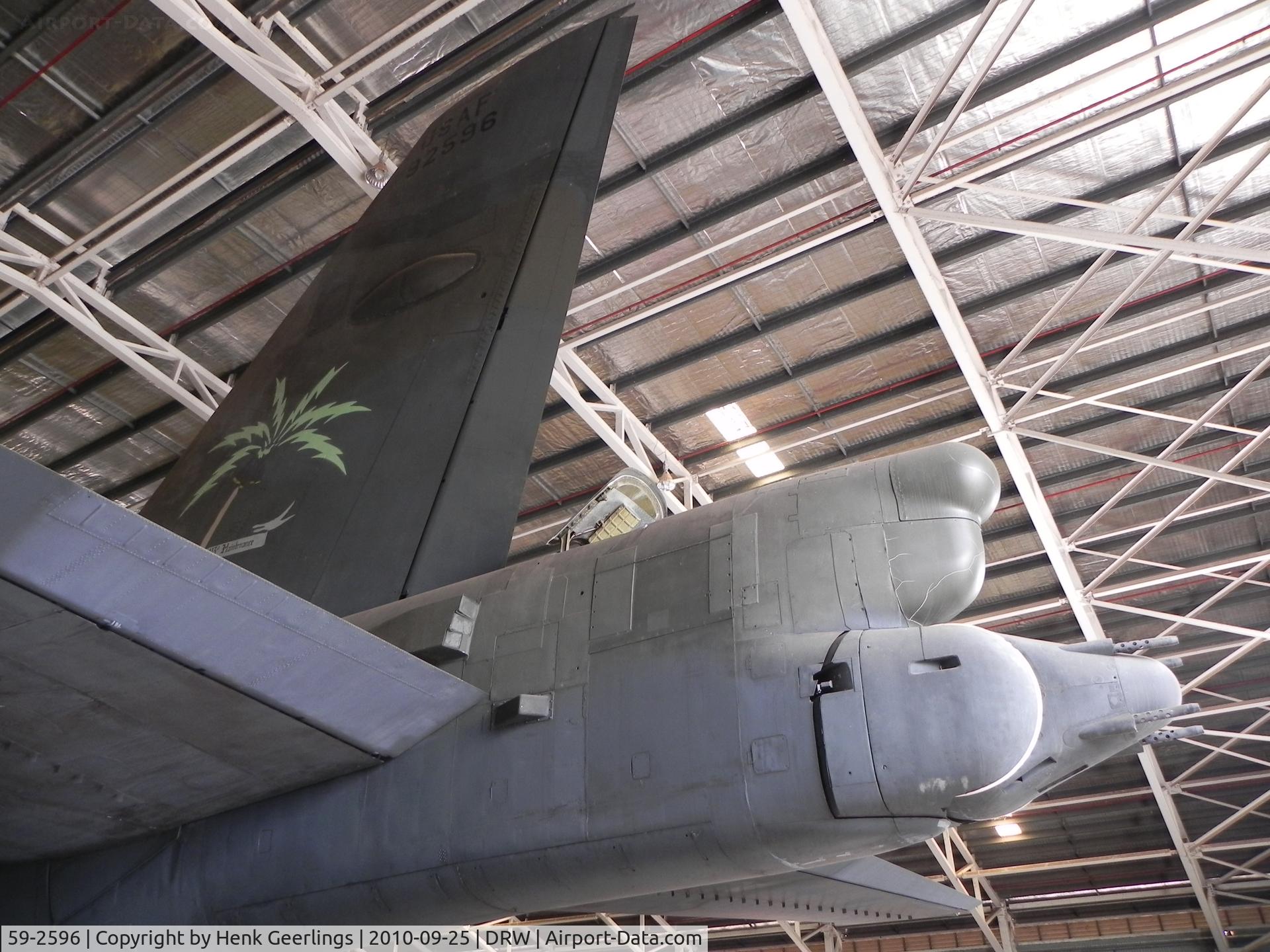 59-2596, 1959 Boeing B-52G Stratofortress C/N 464359, Darwin Aviation Museum.Boeing B-52G Stratofortress.
