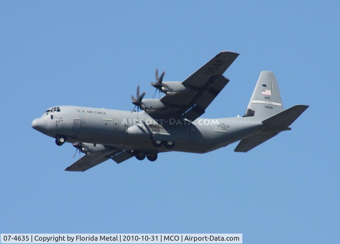 07-4635, 2007 Lockheed Martin C-130J-30 Super Hercules C/N 382-5595, C-130J-30