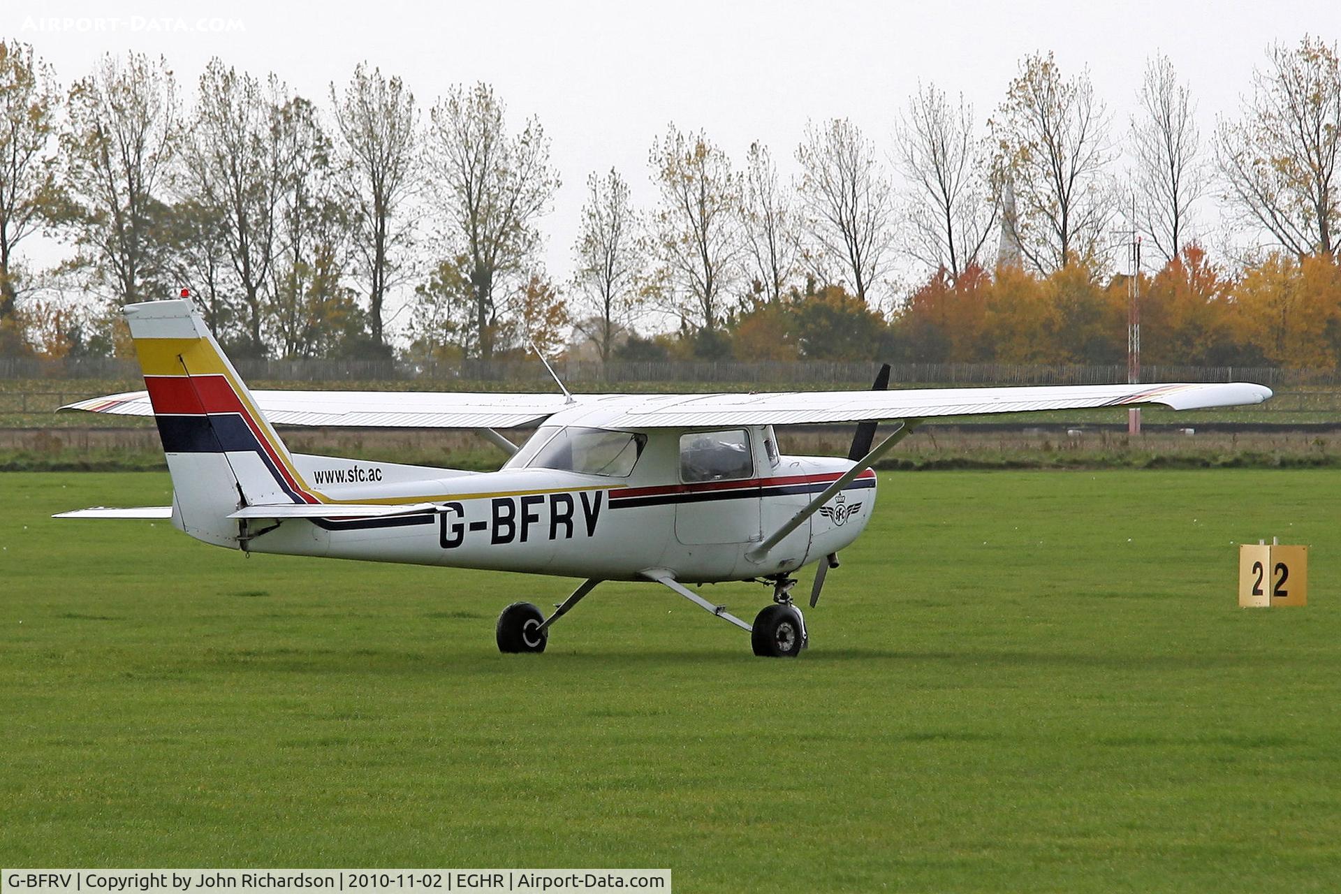G-BFRV, 1978 Reims FA152 Aerobat C/N 0345, Parked at Goodwood