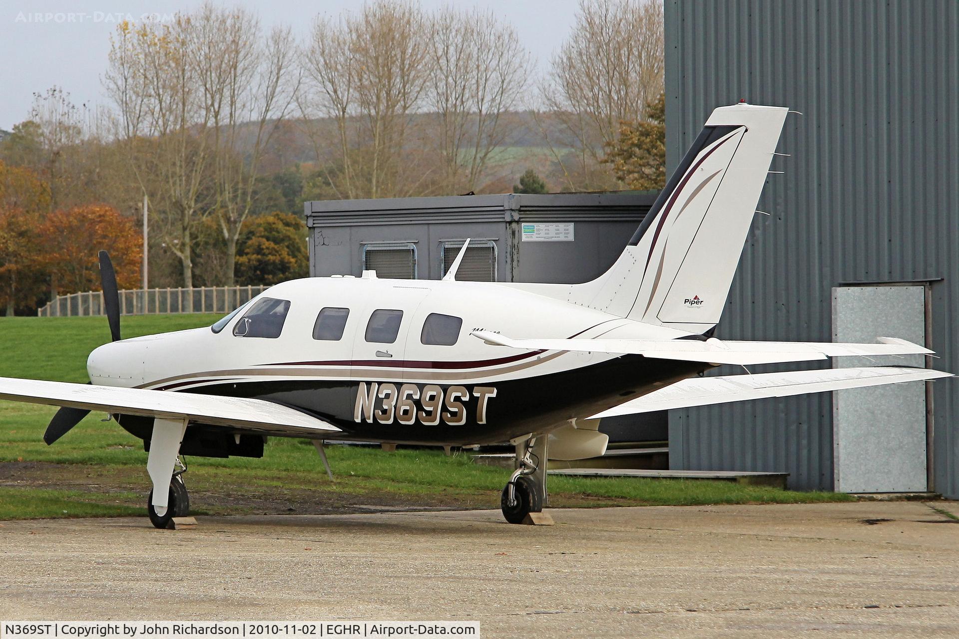 N369ST, 2006 Piper PA-46-350P Malibu Mirage C/N 4636396, Parked at Goodwood