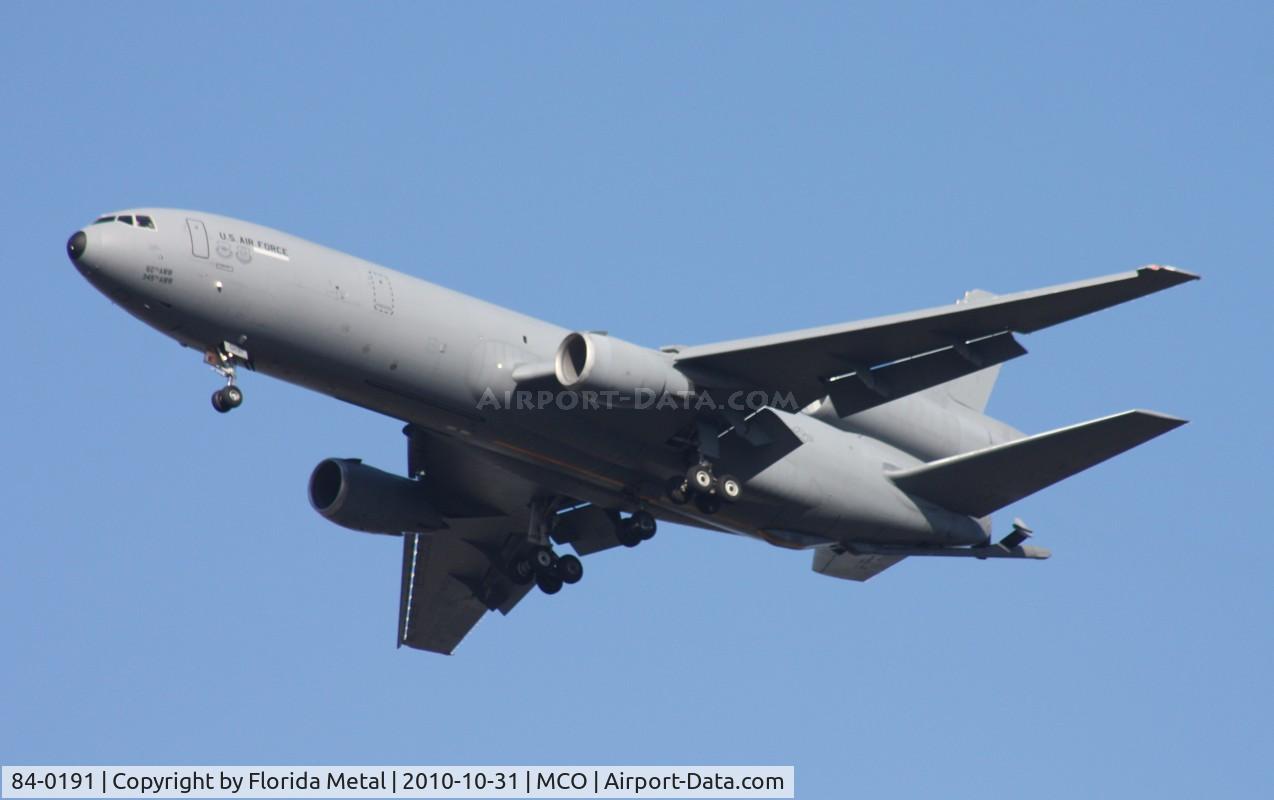84-0191, 1984 McDonnell Douglas KC-10A Extender C/N 48230, KC-10A
