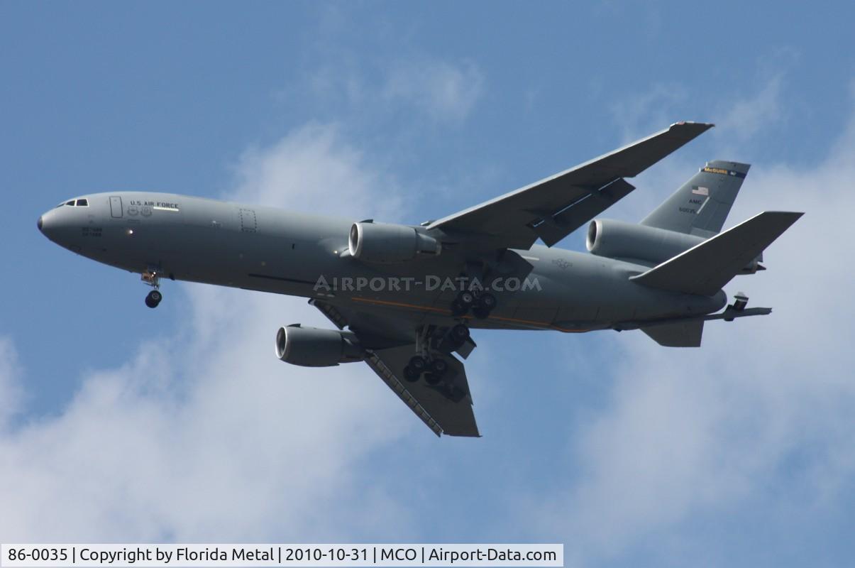 86-0035, 1986 McDonnell Douglas KC-10A Extender C/N 48248, KC-10A