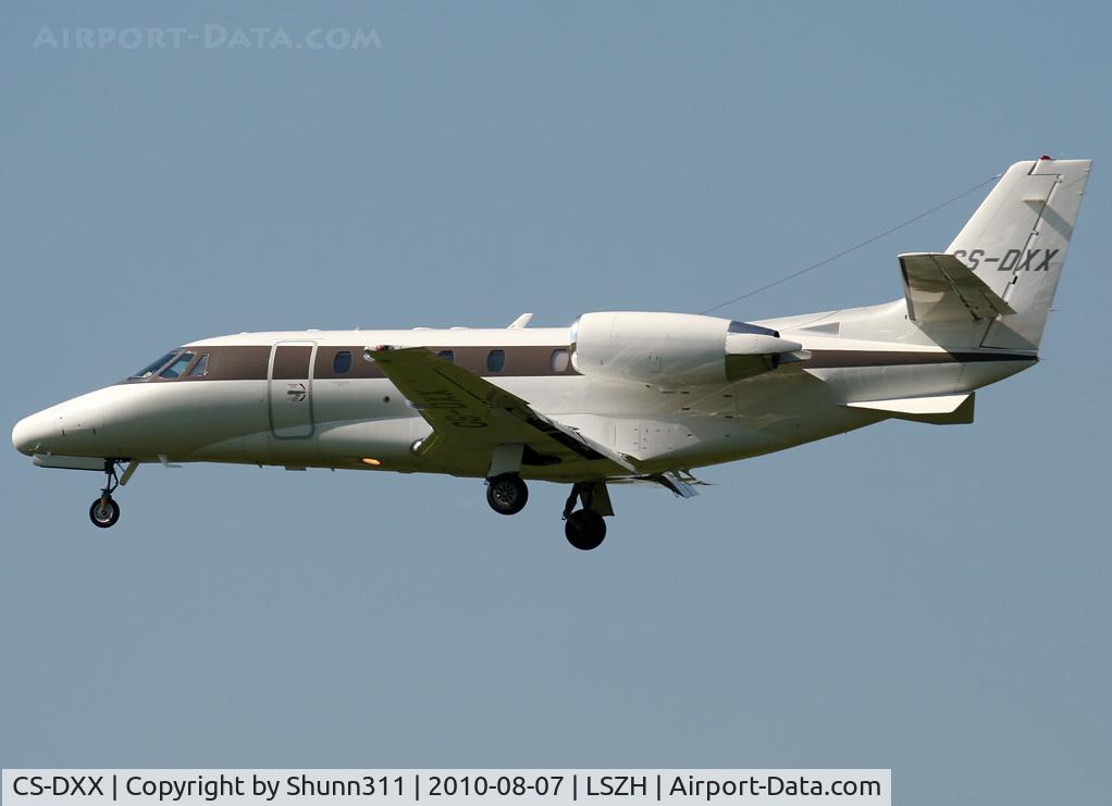 CS-DXX, 2008 Cessna 560XL Citation XLS C/N 560-5789, Landing rwy 14