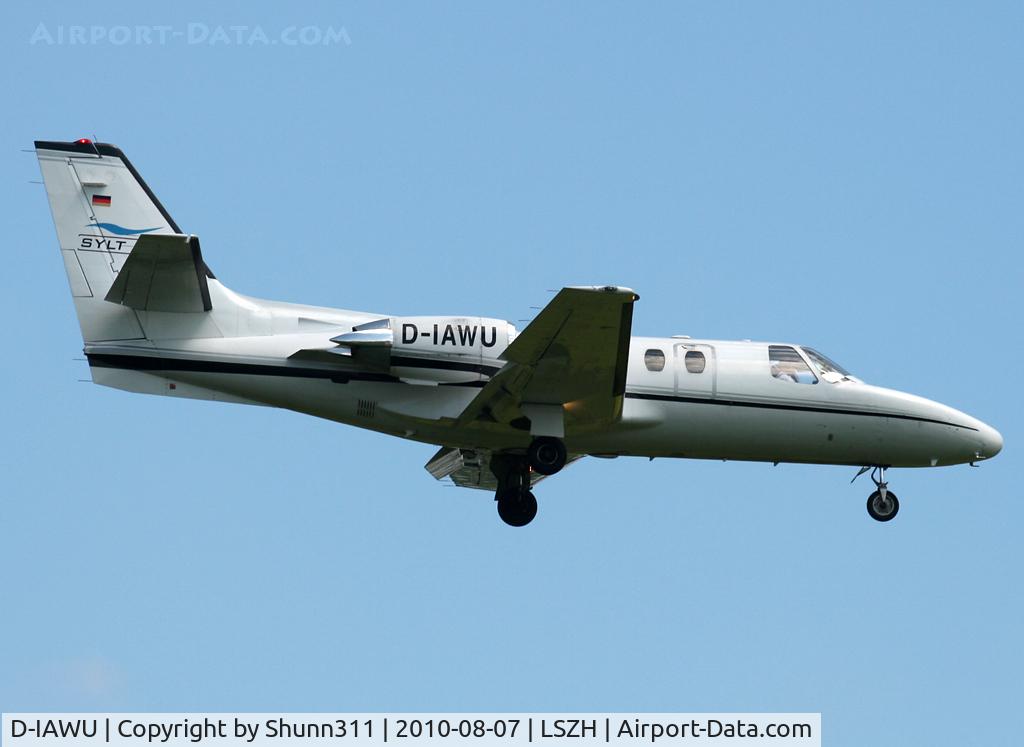 D-IAWU, 1981 Cessna 501 Citation I/SP C/N 501-0231, Landing rwy 14