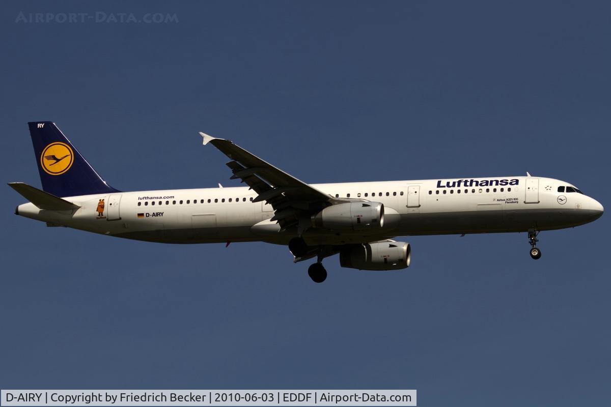 D-AIRY, 1998 Airbus A321-131 C/N 0901, on final RW07R