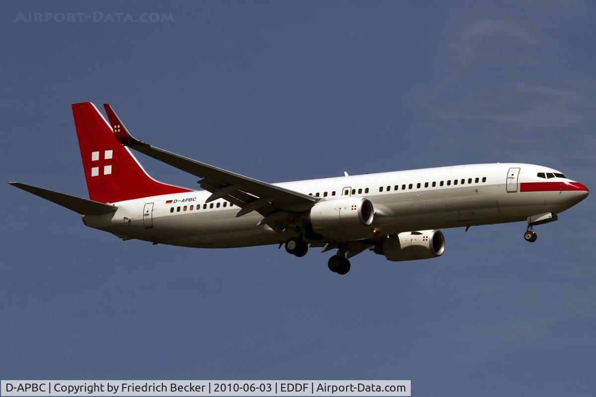 D-APBC, 2004 Boeing 737-8BK C/N 33016, on final RW07R