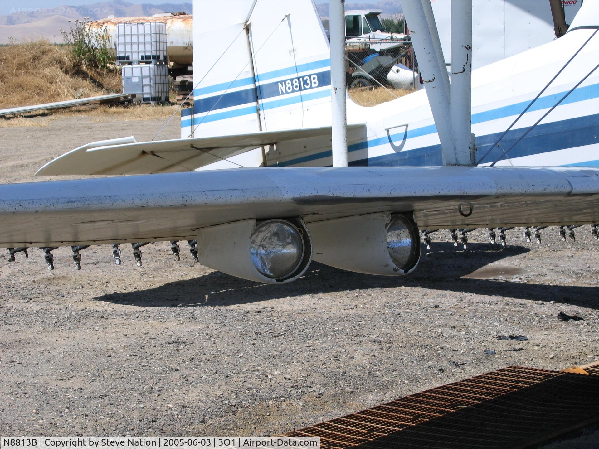 N8813B, 1982 Eagle Aircraft Co Eagle DW-1 C/N DW-1-0081-82, Newman FS 1982 Eagle DW-1 (close-up of nite floodlights)
