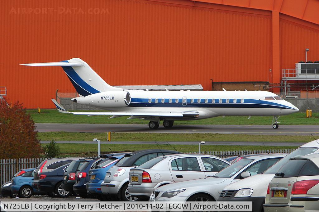 N725LB, 2003 Bombardier BD-700-1A10 Global Express C/N 9129, 2003 Bombardier BD-700-1A10, c/n: 9129 taxies out at Luton
