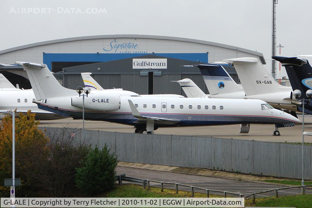 G-LALE, 2007 Embraer EMB-135BJ Legacy 600 C/N 14501017, Legacy ex D-ATON at Luton