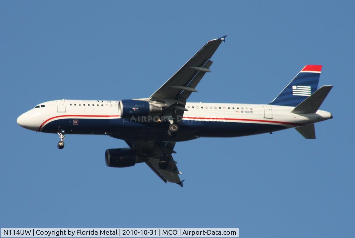 N114UW, 1999 Airbus A320-214 C/N 1148, US Airways A320