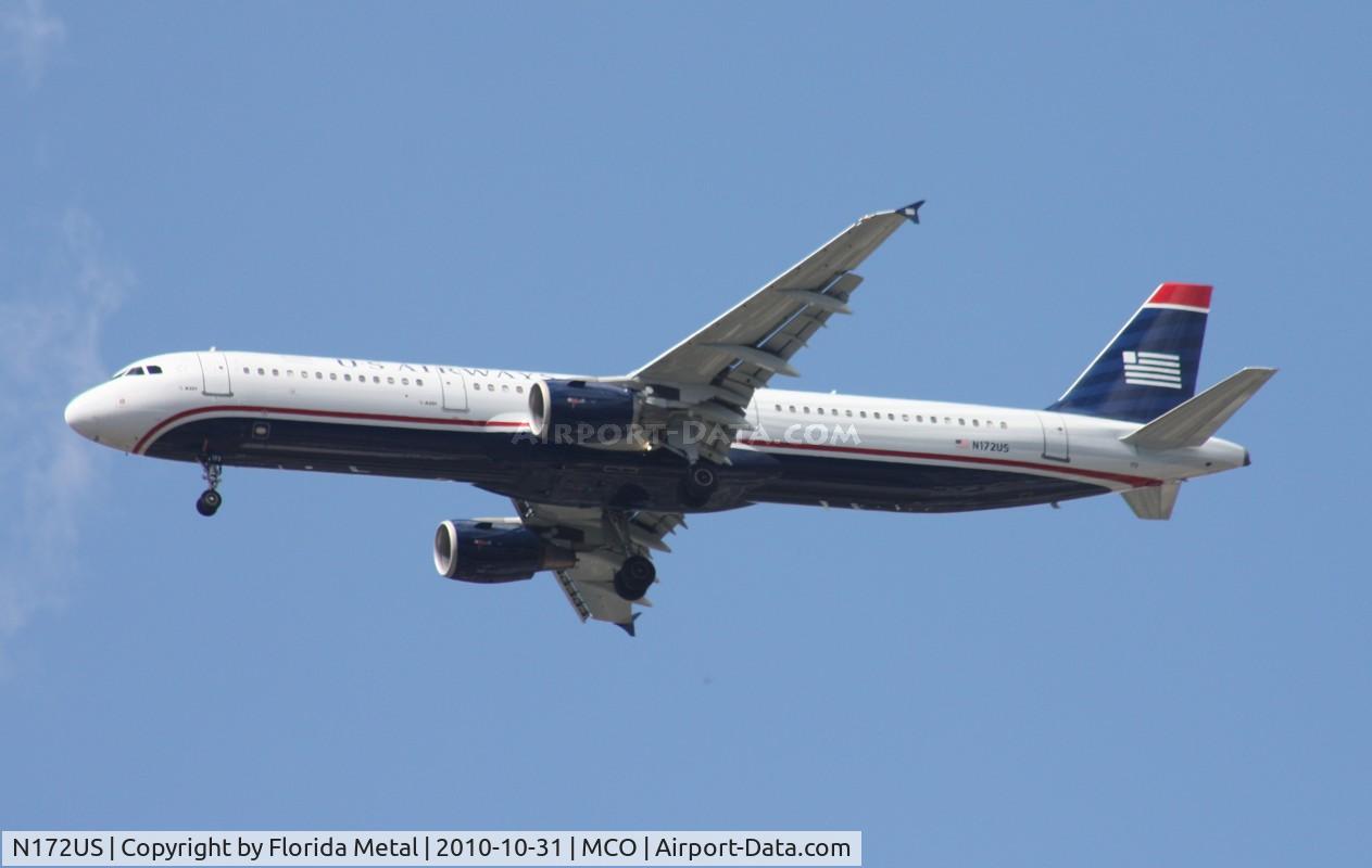 N172US, 2001 Airbus A321-211 C/N 1472, US Airways A321