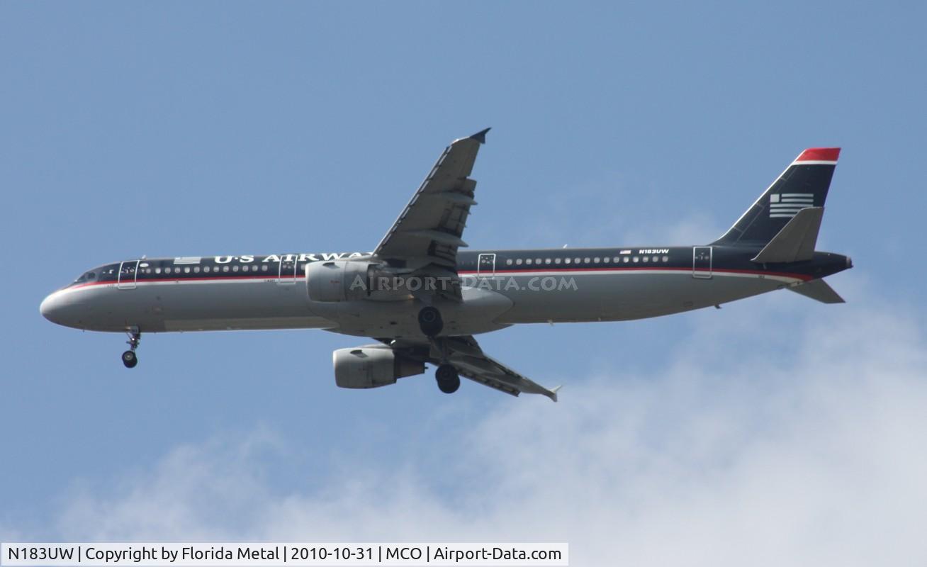 N183UW, 2001 Airbus A321-211 C/N 1539, US Airways A321