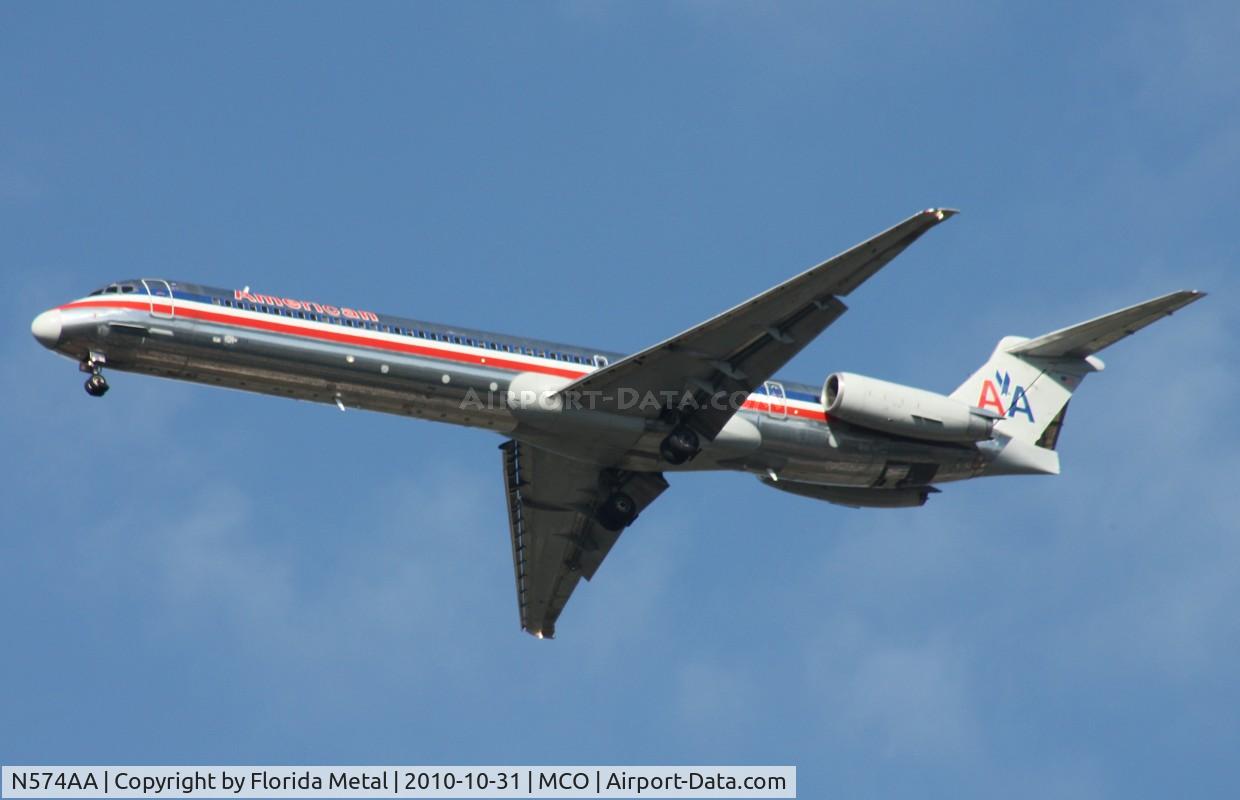 N574AA, 1991 McDonnell Douglas MD-82 (DC-9-82) C/N 53151, American MD-82