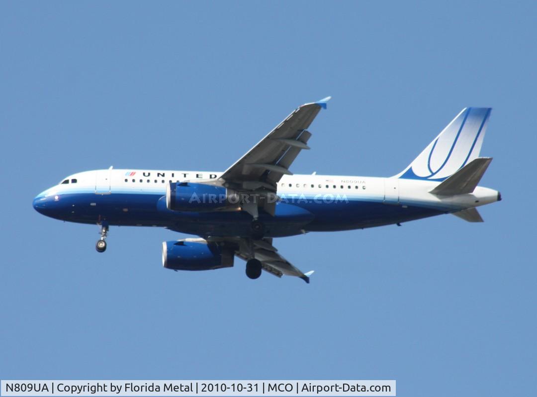 N809UA, 1998 Airbus A319-131 C/N 825, United A319