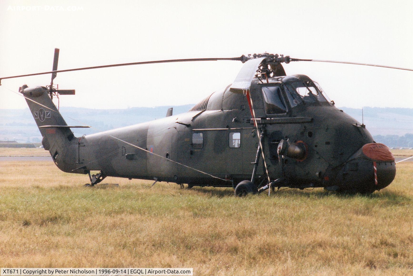 XT671, 1966 Westland Wessex HC.2 C/N WA539, Wessex HC.2 of 60 Squadron on display at the 1996 RAF Leuchars Airshow.