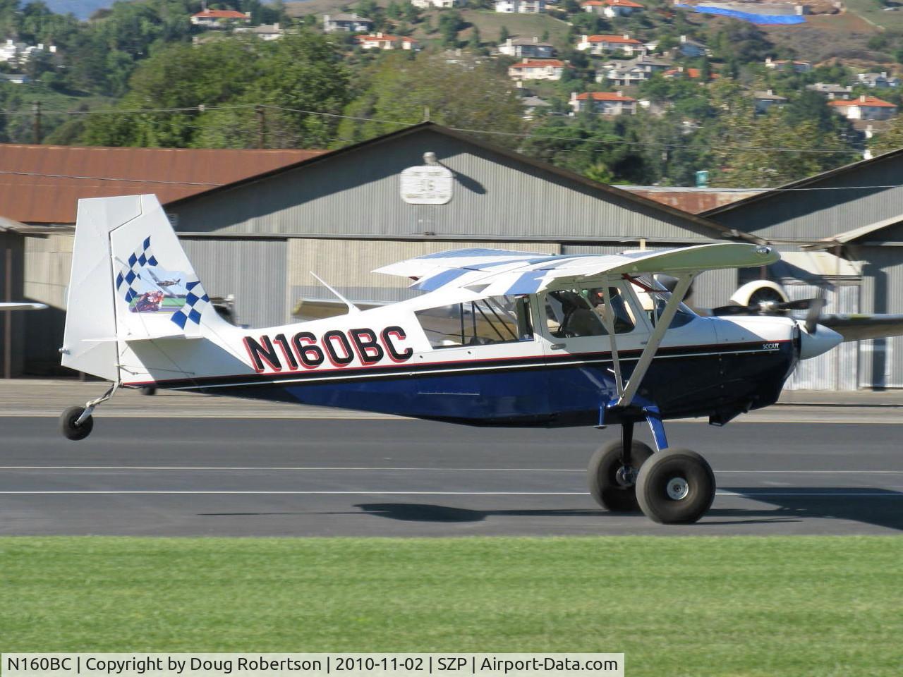 N160BC, 2004 American Champion 8GCBC Scout C/N 457-2004, 2004 American Champion 8GCBC SCOUT, Lycoming O&VO-360 180 Hp, touch and go Rwy 04