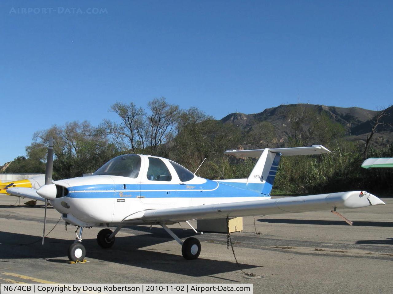 N674CB, 1979 Beech 77 Skipper C/N WA-8, 1979 Beech 77 SKIPPER, Lycoming O-235-L2C 115 Hp, NASA GA(W)-1 high-lift, super-critical wing developed by the late Dr. Richard Whitcomb, Beech bonded-metal wing construction, tubular spars, torque tube controls