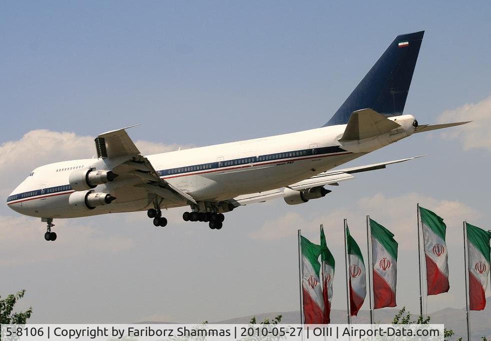 5-8106, 1969 Boeing 747-131 C/N 19668, IRIAF 747-131