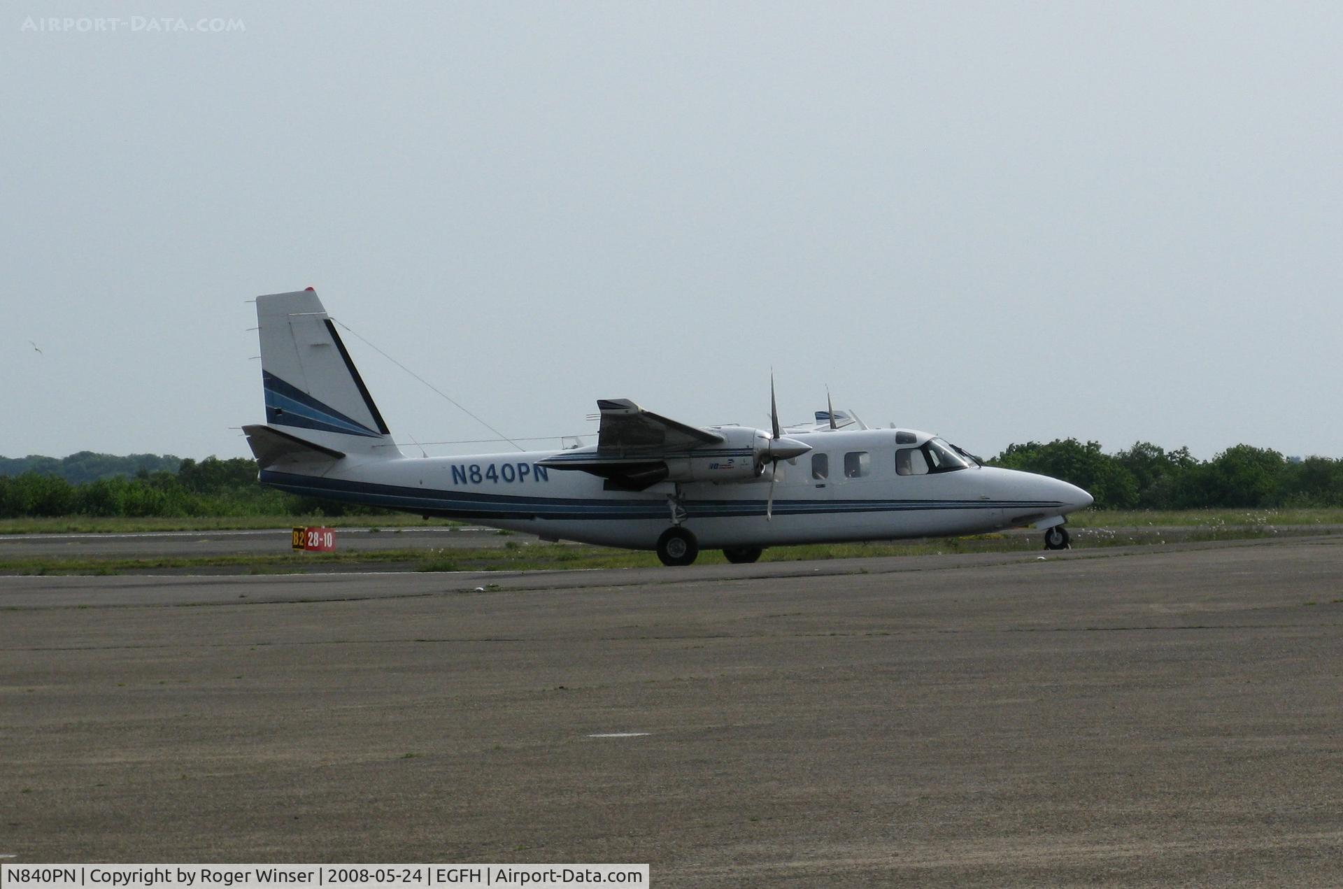 N840PN, 1981 Gulfstream Am Corp Comm Div 690C C/N 11679, Jetprop 840 on the apron