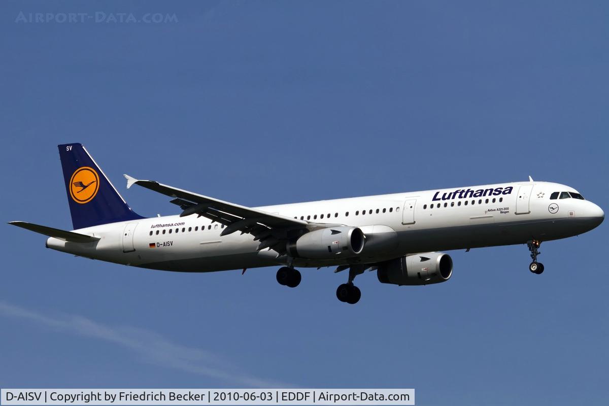 D-AISV, 2009 Airbus A321-231 C/N 4050, on final RW07R
