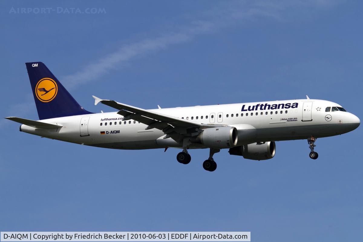 D-AIQM, 1991 Airbus A320-211 C/N 0268, on final RW07R