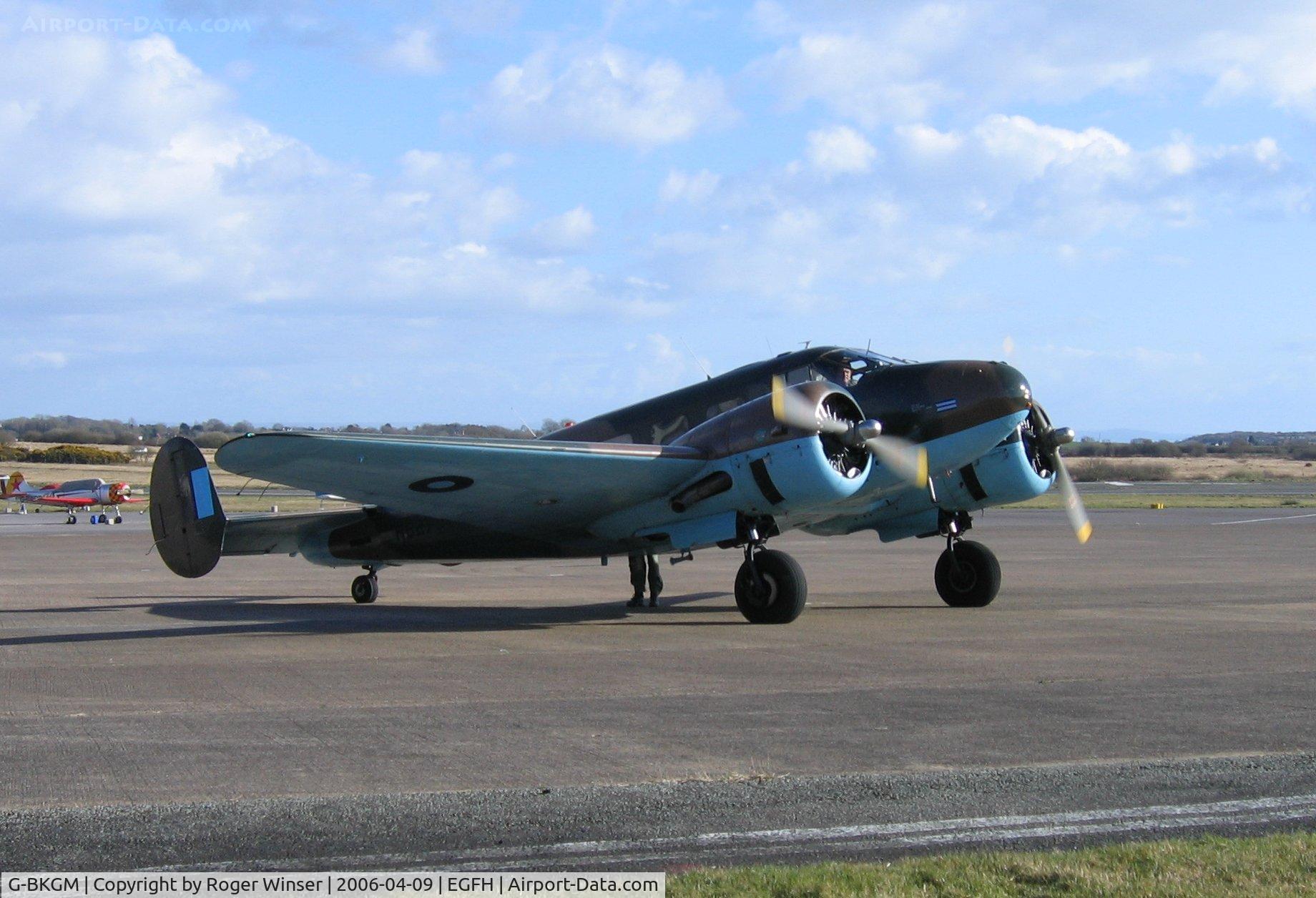 G-BKGM, 1952 Beech Mk.3NM Expeditor C/N A-853/CA-203, In 1944 SEAC markings. Representing a RAF Beech Expeditor HB275.